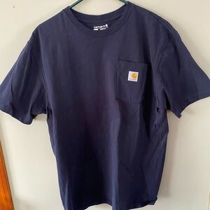 Carhartt Men's Dark Blue Short Sleeve Tee